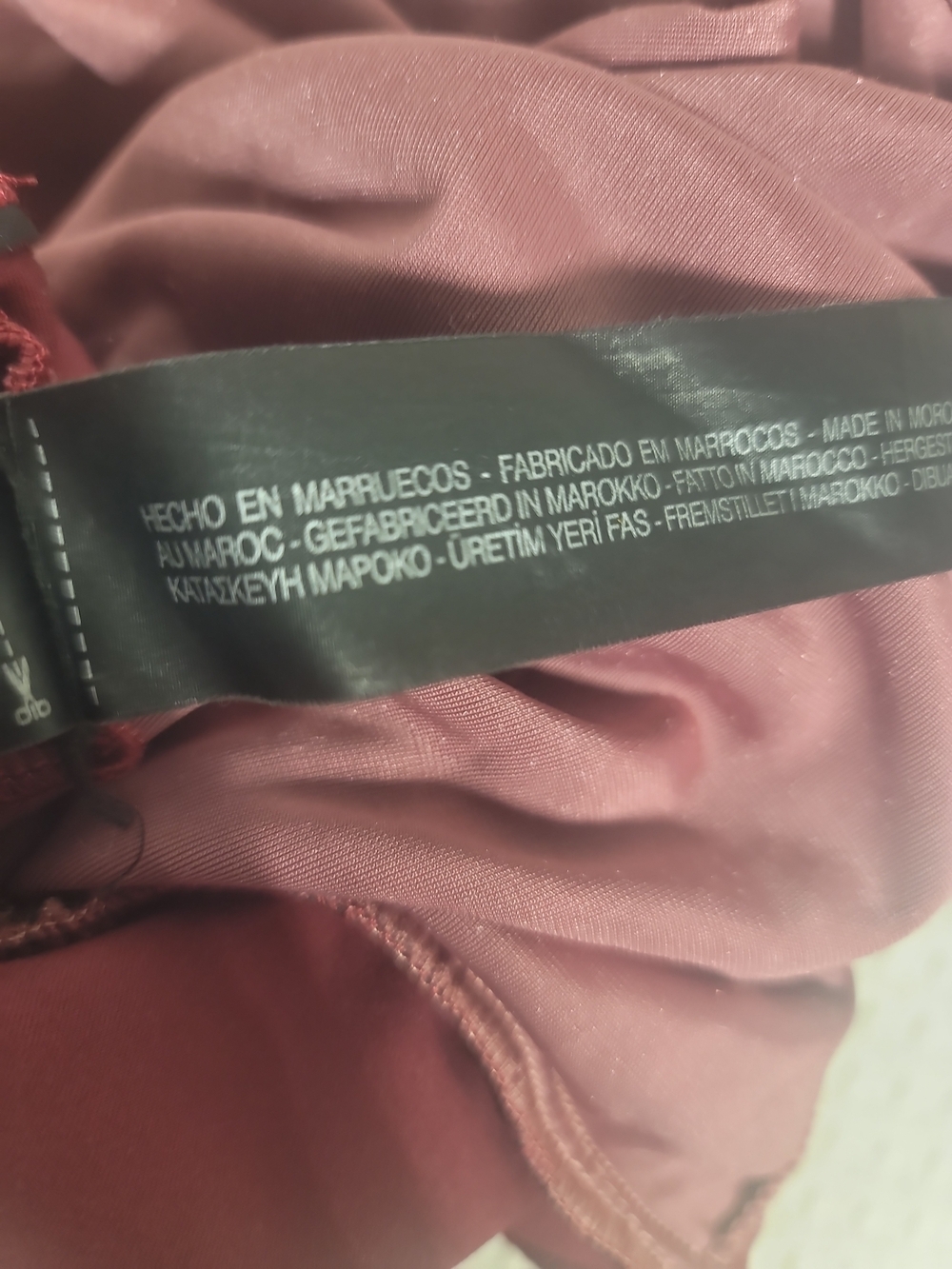 Zara Burgundy Velvet Surplice Bodysuit - Picture 3 of 8